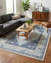 Savannah Series Collection Area Rug -  Augusta (Sky blue) Rectangle Sky blue  lifestyle 38
