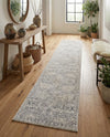 Seville Stripes Collection Area Rug -  Cordoba (Gray) Runner Gray  lifestyle 61