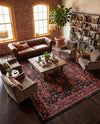 Geneva Terrace Collection Area Rug -  Lausanne Rectangle Black  lifestyle 21