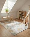 Wonder Tykes Collection Area Rug -  Pixel Rectangle Ivory  lifestyle 26