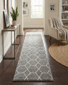 Trellis Mosaic Collection Area Rug - Arborville (Light Gray) Runner Light Gray  lifestyle 92