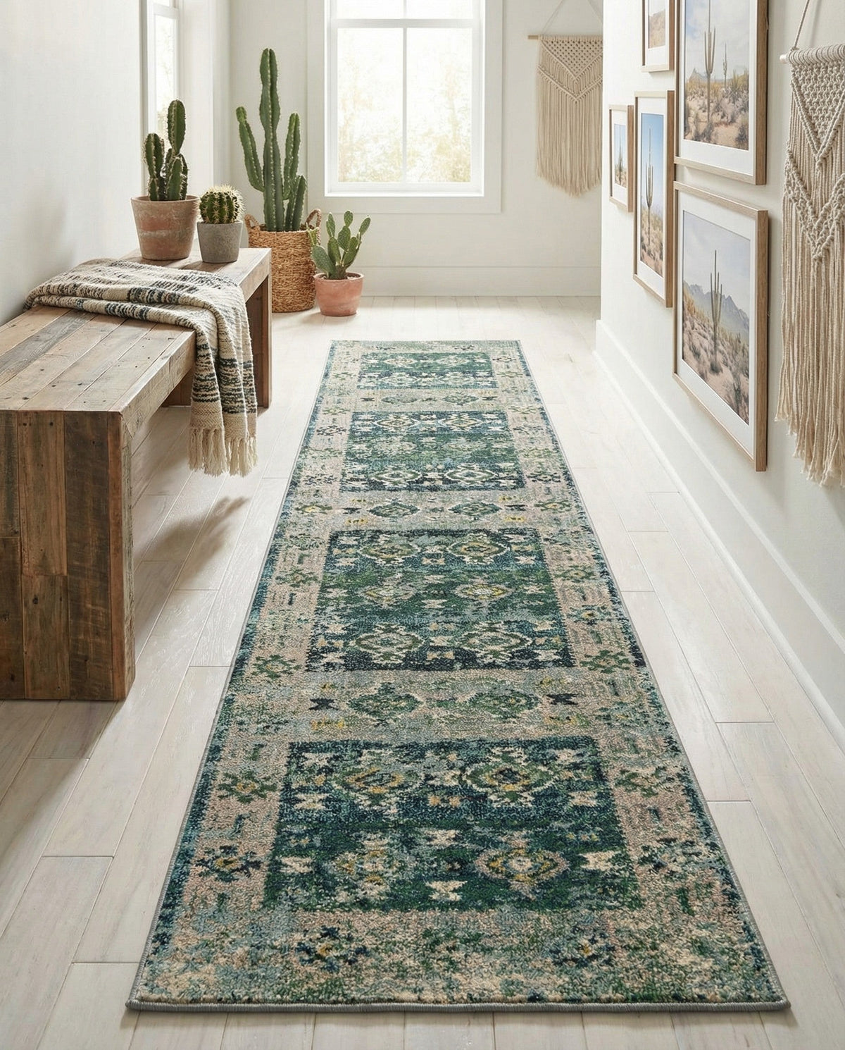 Sierra Collection Area Rug -  Sonoma Runner Green  lifestyle 63