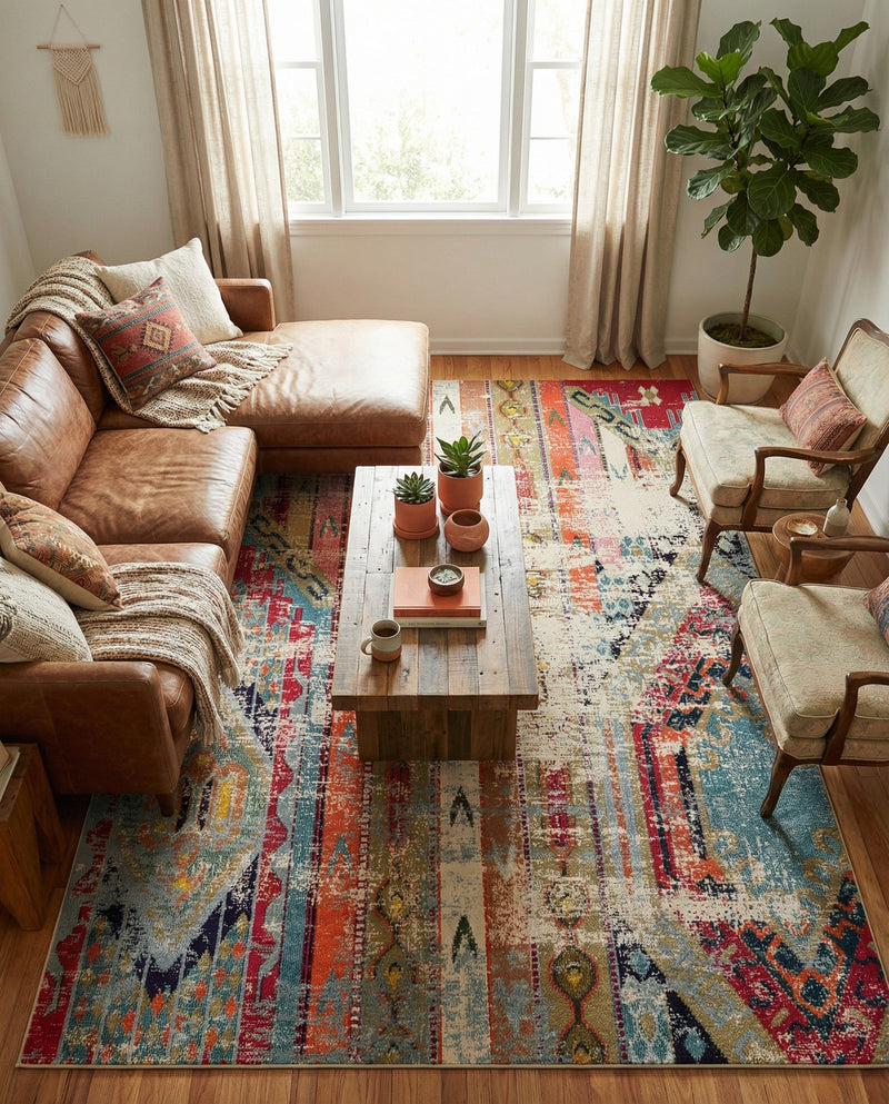 Sedona Vista Collection Area Rug -  Cholla Rectangle Multi  lifestyle 25