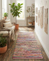 Thar Cotton Collection Area Rug - Alleppey Runner Multi White  lifestyle 79