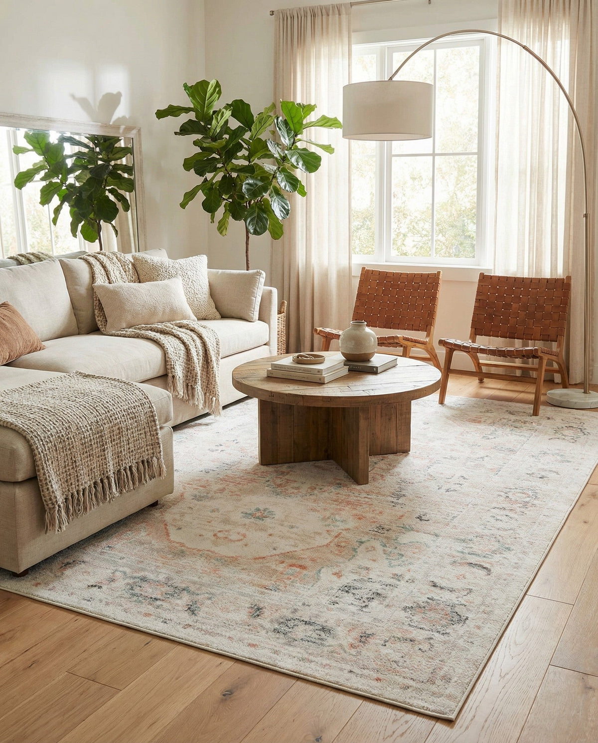 Parisian Elegance Collection Area Rug - Versailles (Ivory) Rectangle Ivory  lifestyle 26