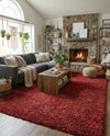 Alpine Plush Collection Area Rug -  Cortina (Poppy) Rectangle Poppy  lifestyle 20