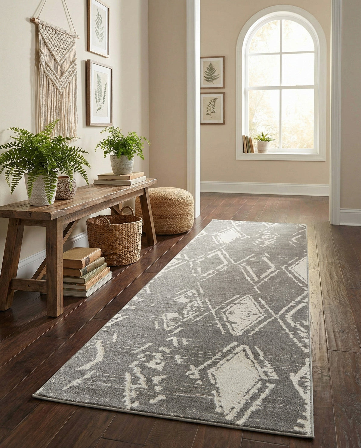 Metro Heights Collection Area Rug -  Madison Runner Gray  lifestyle 149