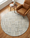 Savannah Hideaway Collection Area Rug - Savannah Round Light Brown Ivory  lifestyle 49