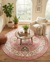 Copenhagen Comfort Collection Area Rug -  Sønderborg Round Rose  lifestyle 36