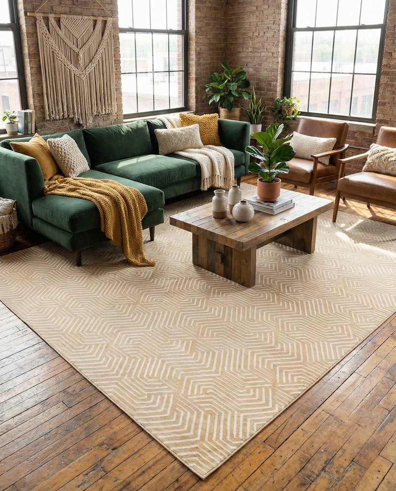 Aravalli Collection Area Rug - Udaipur Rectangle Yellow  lifestyle 57