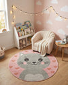 Wonder Tykes Collection Area Rug - Frolic Round Pink  lifestyle 4