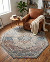 Coastal Haven Collection Area Rug - Seabreeze (Multi) Octagon Multi  lifestyle 78