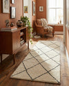 Zouina Berber Wool Collection Area Rug - Atlas Runner Ivory and Black  lifestyle 32