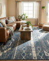 Cascade Range Collection Area Rug - Hood (Blue Gray) Rectangle Blue Gray  lifestyle 16