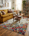 Chromatic Oasis Collection Area Rug -  Blush Rectangle Multi  lifestyle 21