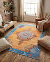 Heritage Elegance Collection Area Rug -  Winterthur (Orange) Rectangle Orange  lifestyle 8