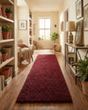 Plush Oasis Collection Area Rug - Serenity (Cherry Red) Runner Cherry Red  lifestyle 64