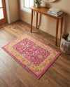 Casablanca Tapestry Collection Area Rug -  Marrakech (Berry Pink) Rectangle Berry Pink  lifestyle 9