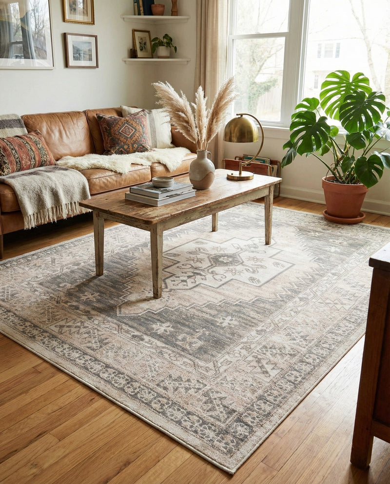 Savannah Series Collection Area Rug -  Augusta (Mink) Rectangle Mink  lifestyle 15