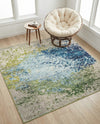 Marrakesh Elegance Collection Area Rug -  Boujad Square Blue  lifestyle 65