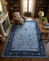 Horizon Collection Area Rug -  Apex (Blue) Rectangle Blue  lifestyle 12