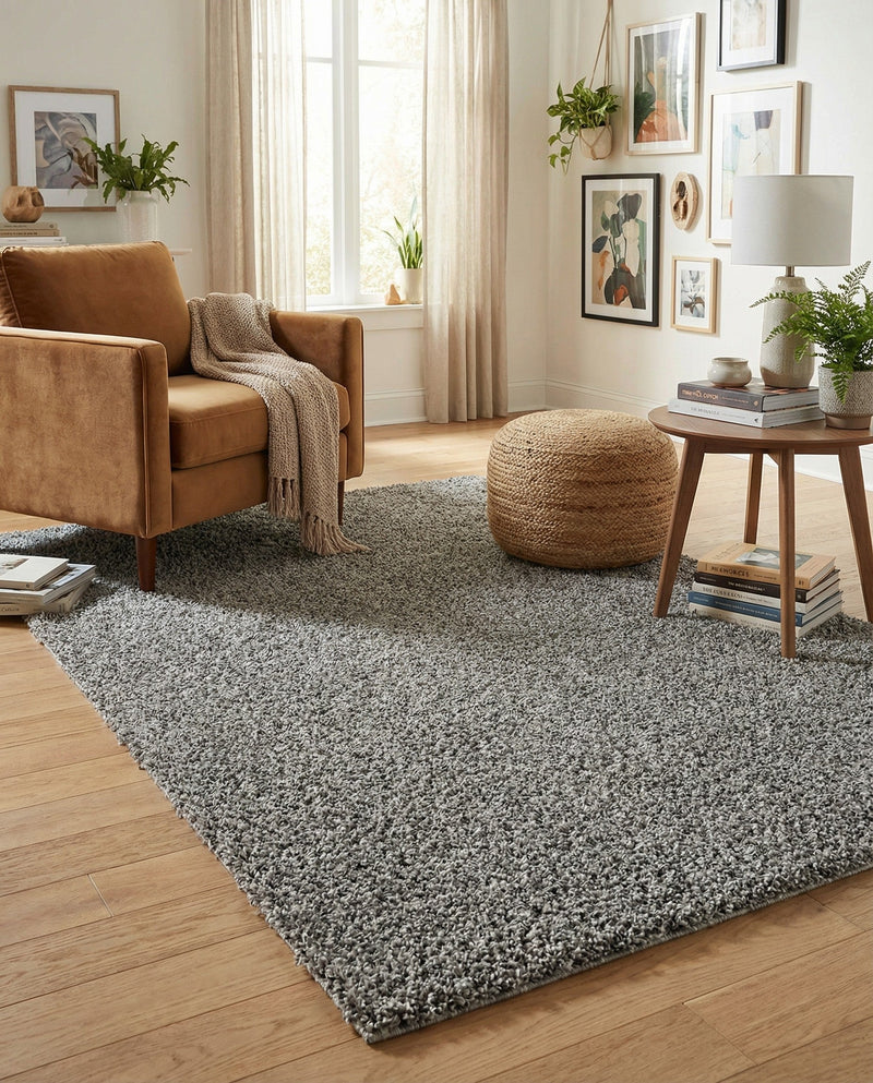 Plush Oasis Collection Area Rug - Serenity (Cloud Gray) Rectangle Cloud Gray  lifestyle 19