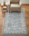 Savannah Elegance Collection Area Rug - Augusta (Aqua Blue) Rectangle Aqua Blue  lifestyle 21