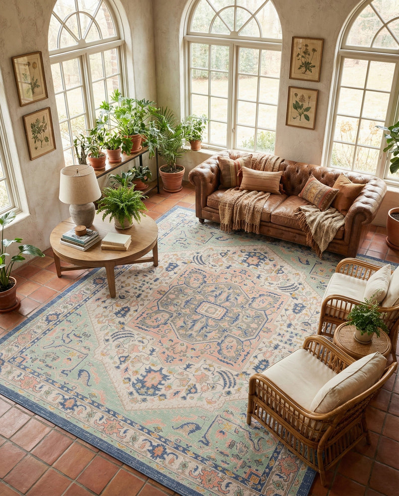 Savannah Series Collection Area Rug - Charleston (Multi) Rectangle Multi  lifestyle 11
