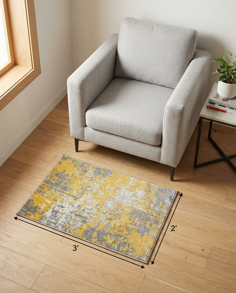 Bloomsbury Elegance Collection Area Rug -  Belgravia Rectangle Yellow  lifestyle 65