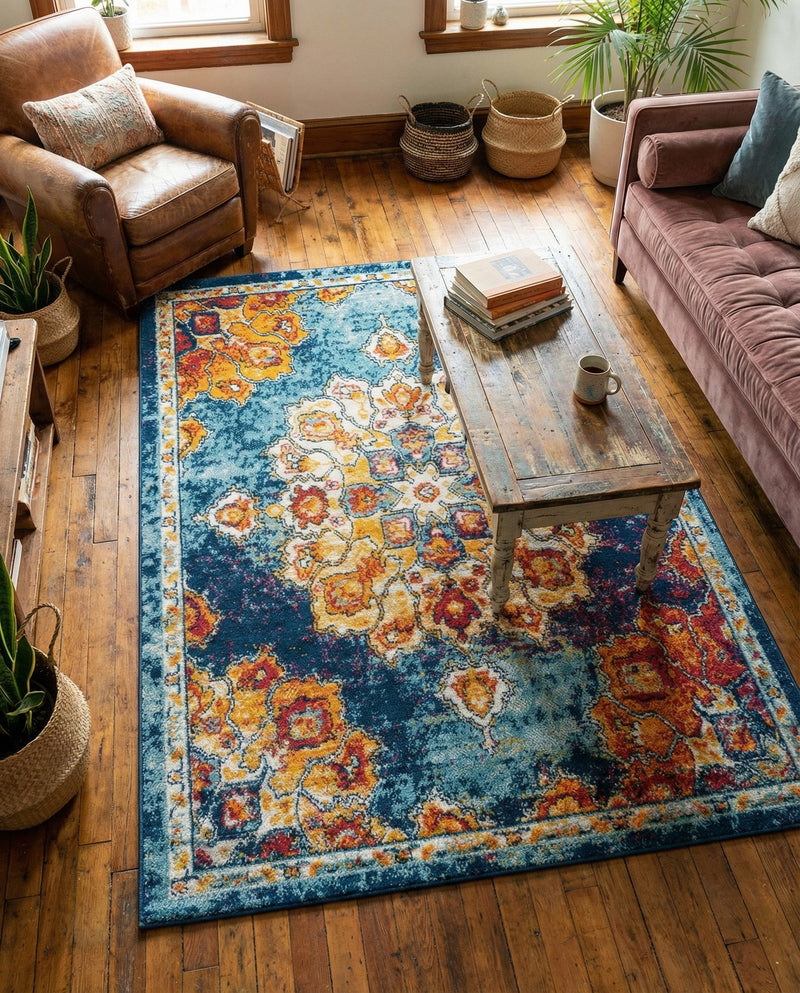 Beverly Grove Collection Area Rug - Melrose (Multi) Rectangle Multi  lifestyle 25