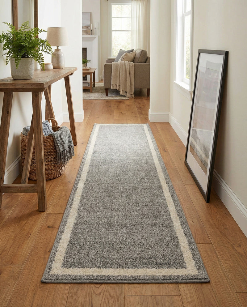 Studio Haven Collection Area Rug -  Alcove (Gray) Runner Gray  lifestyle 64