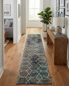 Trellis Mosaic Collection Area Rug - Arborville (Blue Multi) Runner Blue Multi  lifestyle 24