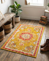 Brighton Terrace Collection Area Rug - Hove (Gold) Rectangle Gold  lifestyle 8