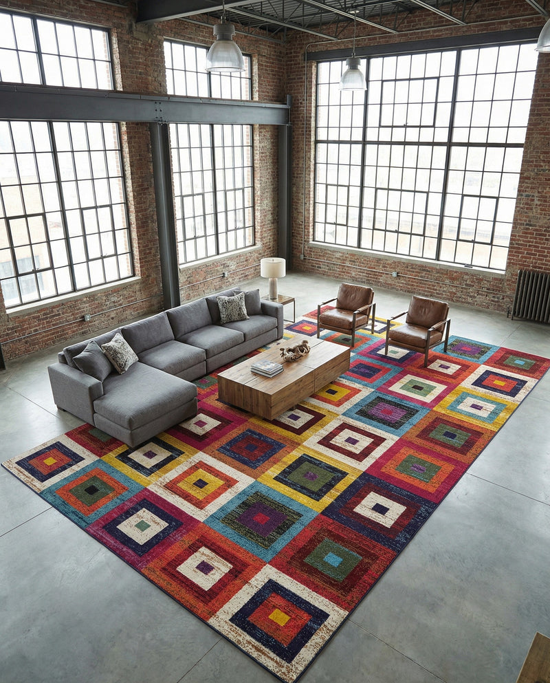 Marrakesh Elegance Collection Area Rug -  Ourika Rectangle Multi  lifestyle 20