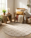 Coastal Haven Collection Area Rug -  Seafarer Round Ivory  lifestyle 39