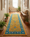 Casablanca Tapestry Collection Area Rug -  Marrakech (Sunshine Yellow) Runner Sunshine Yellow  lifestyle 50