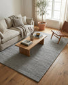 Lana Tasmanian Wool Collection Area Rug - Waitomo Rectangle Space Gray  lifestyle 33