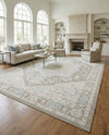 Savannah Series Collection Area Rug - Charleston (Cloud Gray) Rectangle Cloud Gray  lifestyle 10