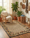 Savannah Sojourn Collection Area Rug -  Moremi Rectangle Cream  lifestyle 22