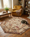 Neptune Elegance Collection Area Rug -  Galatea (Beige Cream) Octagon Beige Cream  lifestyle 55
