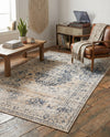 Coastal Manor Collection Area Rug -  Dunes Rectangle Dark Blue  lifestyle 7