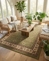 Jaipur Elegance Collection Area Rug -  Nahargarh (Green) Rectangle Green  lifestyle 6