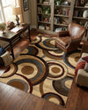 Bistro Lounge Collection Area Rug -  Macchiato Rectangle Beige  lifestyle 10