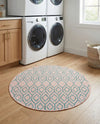 Urban Oasis Rugs Collection Area Rug -  Boulevard (Pink and Aqua) Round Pink and Aqua  lifestyle 60