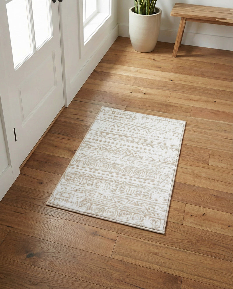 Sanctuary Retreat Collection Area Rug -  Refuge Rectangle Snow White  lifestyle 28