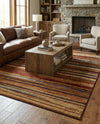 Bistro Lounge Collection Area Rug -  Americano Rectangle Beige  lifestyle 30