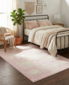 Dover Terrace Collection Area Rug -  Lagoon (Pink) Rectangle Pink  lifestyle 24