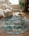 Copenhagen Comfort Collection Area Rug -  Odense Round Blue  lifestyle 44
