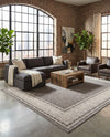 Soho Elegance Collection Area Rug -  Mercer (Gray) Rectangle Gray  lifestyle 27