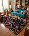 Brighton Terrace Collection Area Rug -  Roedean Rectangle Navy Blue  lifestyle 17